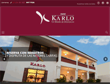 Tablet Screenshot of hotelkarlo.com